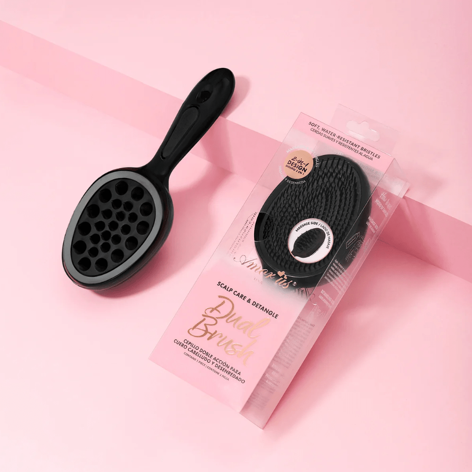 Glamour Us_Amorus_Hair_Dual - Brush Scalp Care &amp; Detangling Brush__DBRUSH-03 The best affordable Latina and Mexican makeup, beauty and cosmetics supply store in Chula Vista, San Diego