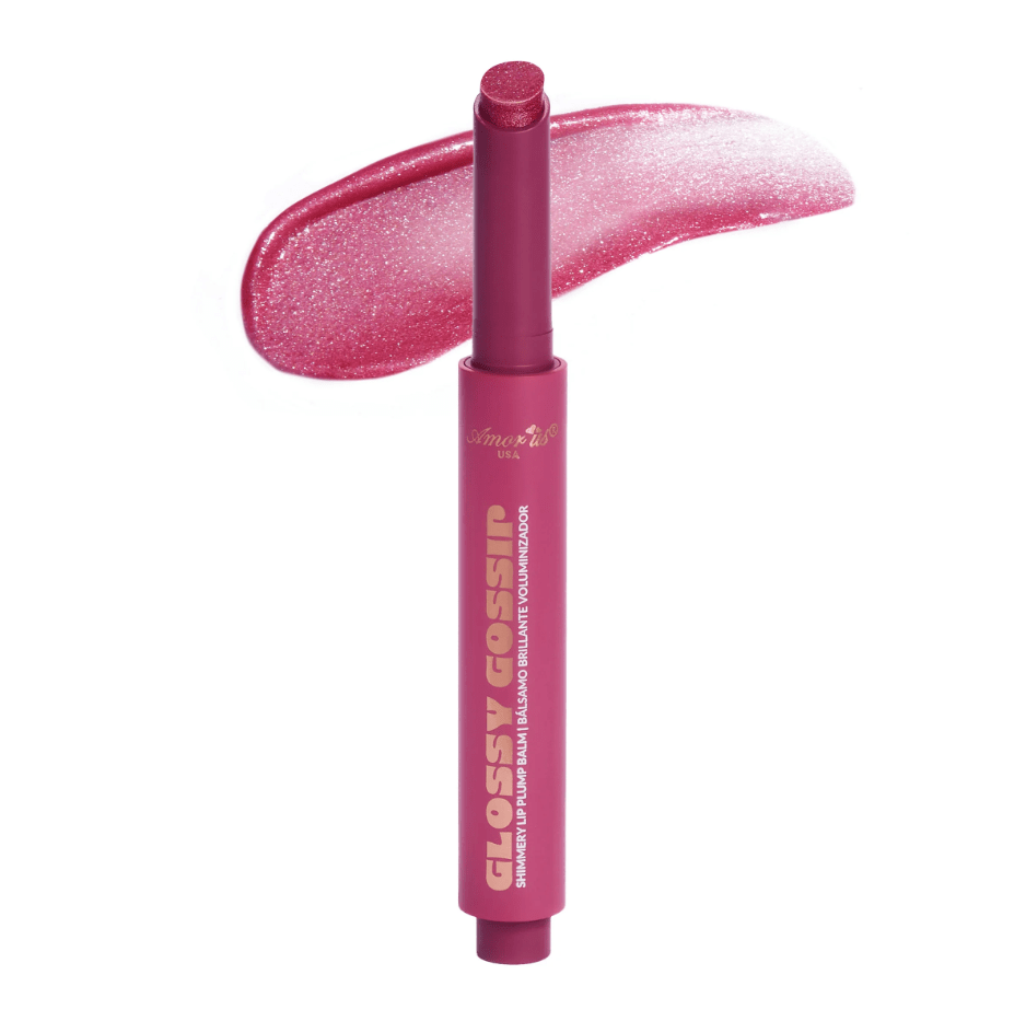 Glamour Us_Amorus_Makeup_Glossy Gossip Shimmer Lip Plump Balm_Cherry Secret_CO-GCL-03 The best affordable Latina and Mexican makeup, beauty and cosmetics supply store in Chula Vista, San Diego