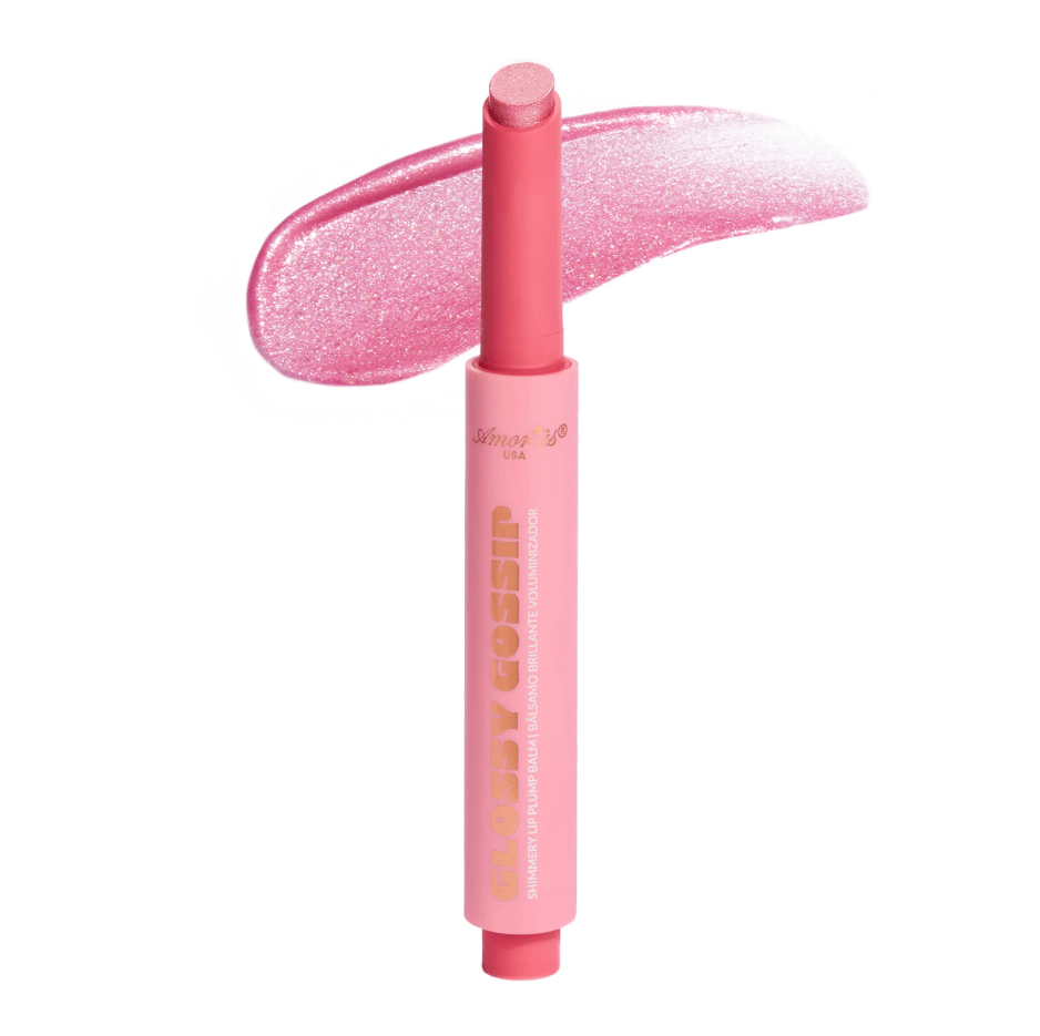 Glamour Us_Amorus_Makeup_Glossy Gossip Shimmer Lip Plump Balm_Pinkish Scandal_CO-GCL-02 The best affordable Latina and Mexican makeup, beauty and cosmetics supply store in Chula Vista, San Diego
