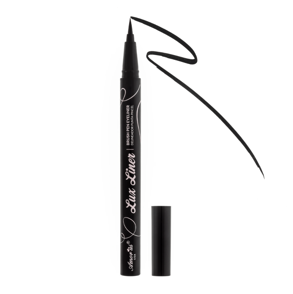 Glamour Us_Amorus_Makeup_Lux Brush Tip Waterproof Liquid Eyeliner__CO - NLUXD The best affordable Latina and Mexican makeup, beauty and cosmetics supply store in Chula Vista, San Diego