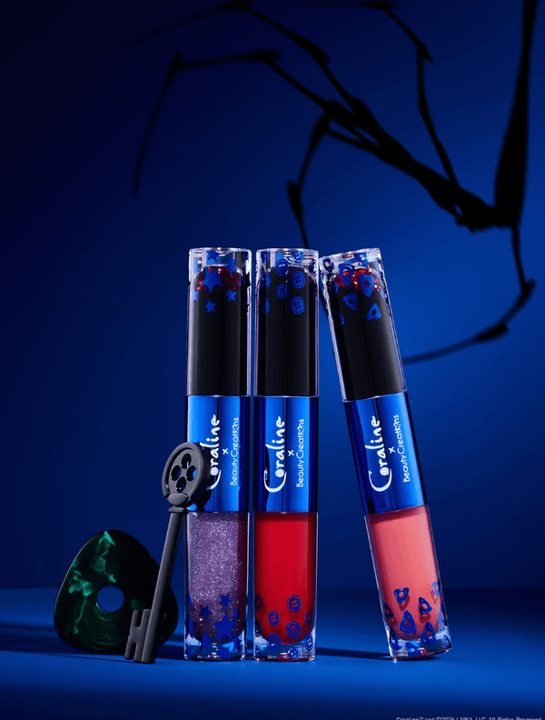 Glamour Us_Beauty Creations_Makeup_Beauty Creations x Coraline Stay Forever Lip Stain & Lip Gloss Duo_Not My Mother / Disobey_BCCR-PLS1 The best affordable Latina and Mexican makeup, beauty and cosmetics supply store in Chula Vista, San Diego