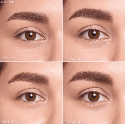 Glamour Us_Beauty Creations_Makeup_Duet Gel Tint + Brow Pencil_Auburn_DUET-BP3 The best affordable Latina and Mexican makeup, beauty and cosmetics supply store in Chula Vista, San Diego