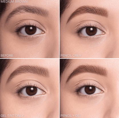 Glamour Us_Beauty Creations_Makeup_Duet Gel Tint + Brow Pencil_Blonde_DUET-BP1 The best affordable Latina and Mexican makeup, beauty and cosmetics supply store in Chula Vista, San Diego