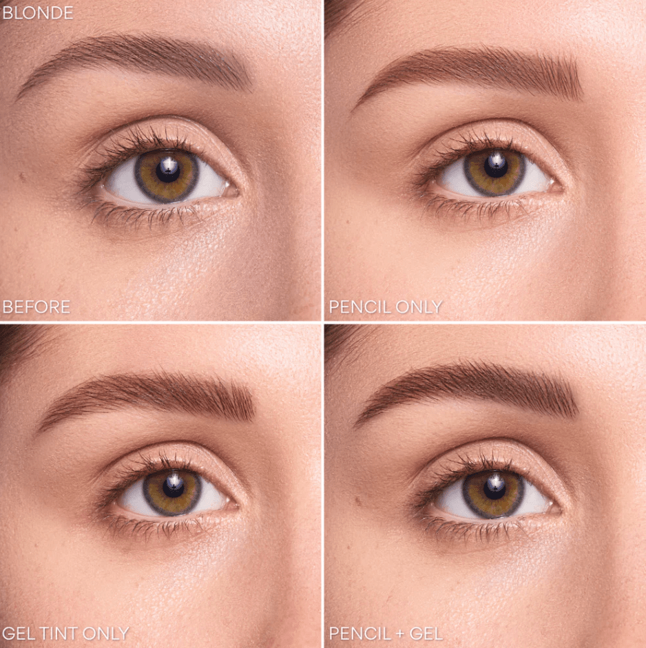 Glamour Us_Beauty Creations_Makeup_Duet Gel Tint + Brow Pencil_Blonde_DUET-BP1 The best affordable Latina and Mexican makeup, beauty and cosmetics supply store in Chula Vista, San Diego