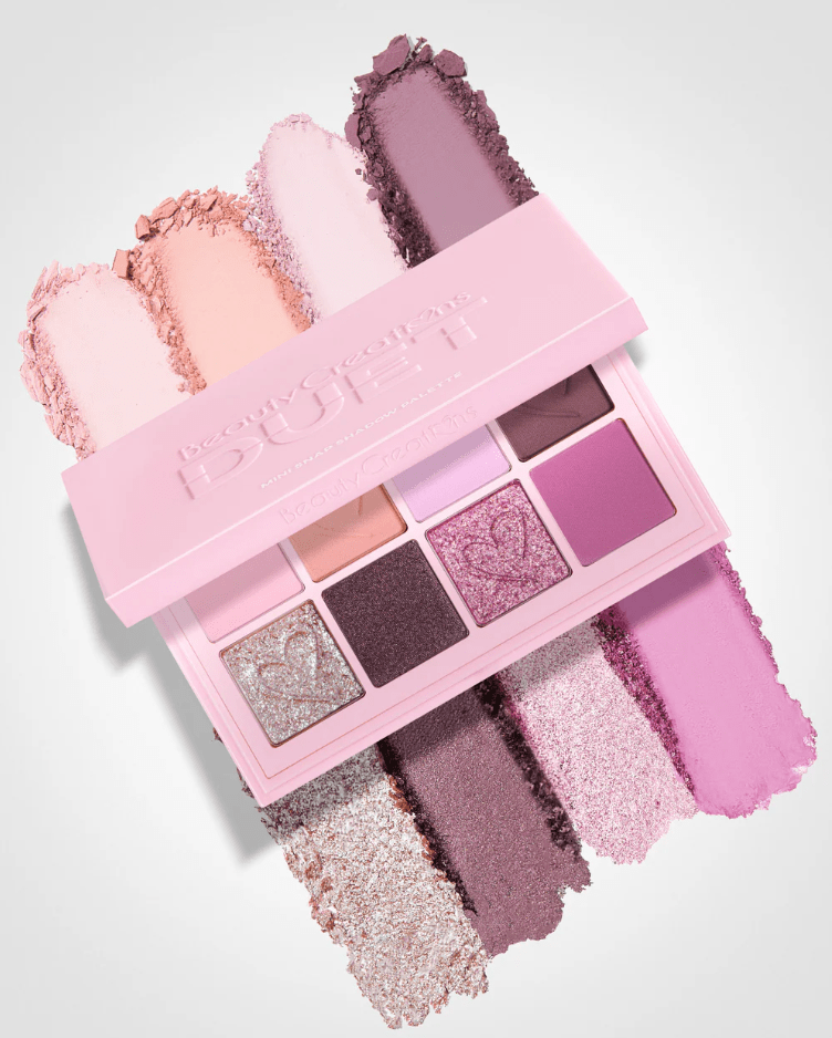 Glamour Us_Beauty Creations_Makeup_Duet Mini Snap Eyeshadow Palette - Feeling Mauvey__DUET - PAL3 The best affordable Latina and Mexican makeup, beauty and cosmetics supply store in Chula Vista, San Diego