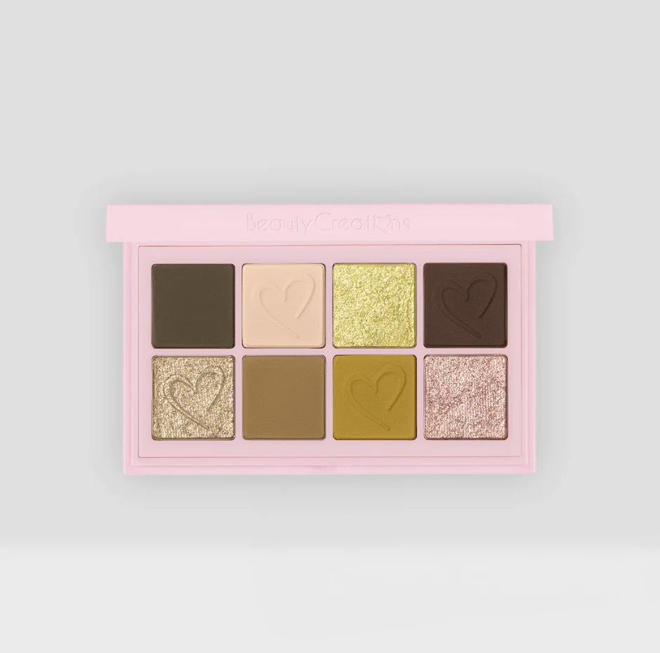 Glamour Us_Beauty Creations_Makeup_Duet Mini Snap Eyeshadow Palette - Modern Greens__DUET - PAL2 The best affordable Latina and Mexican makeup, beauty and cosmetics supply store in Chula Vista, San Diego