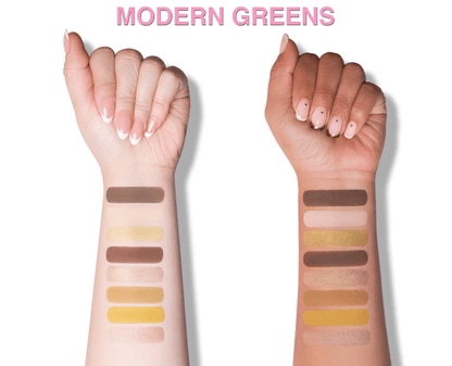 Glamour Us_Beauty Creations_Makeup_Duet Mini Snap Eyeshadow Palette - Modern Greens__DUET - PAL2 The best affordable Latina and Mexican makeup, beauty and cosmetics supply store in Chula Vista, San Diego