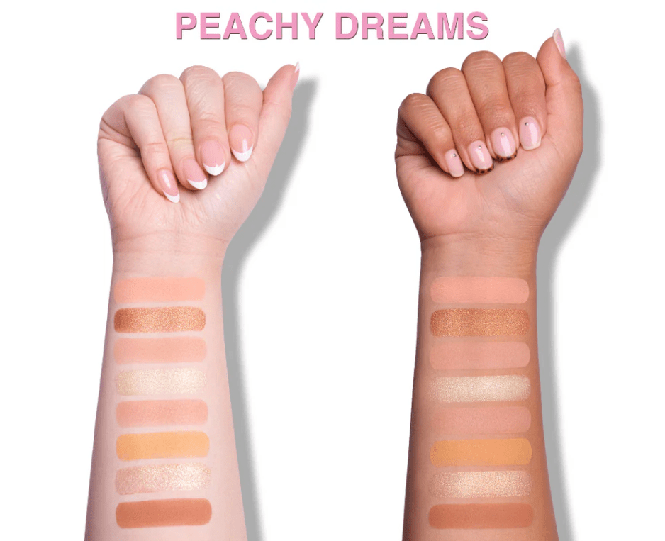 Glamour Us_Beauty Creations_Makeup_Duet Mini Snap Eyeshadow Palette - Peachy Dreams__DUET - PAL4 The best affordable Latina and Mexican makeup, beauty and cosmetics supply store in Chula Vista, San Diego