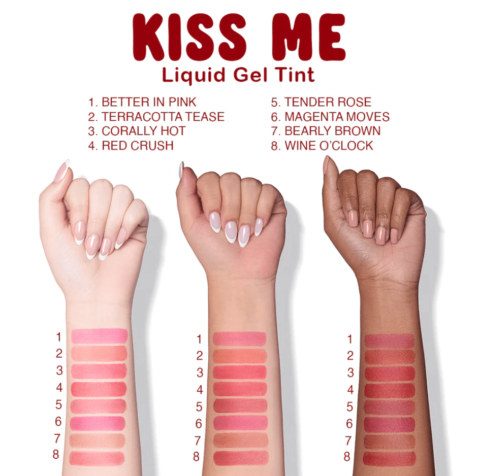 Glamour Us_Beauty Creations_Makeup_Kiss Me Liquid Gel Tint_Better In Pink_KMLT-1 The best affordable Latina and Mexican makeup, beauty and cosmetics supply store in Chula Vista, San Diego
