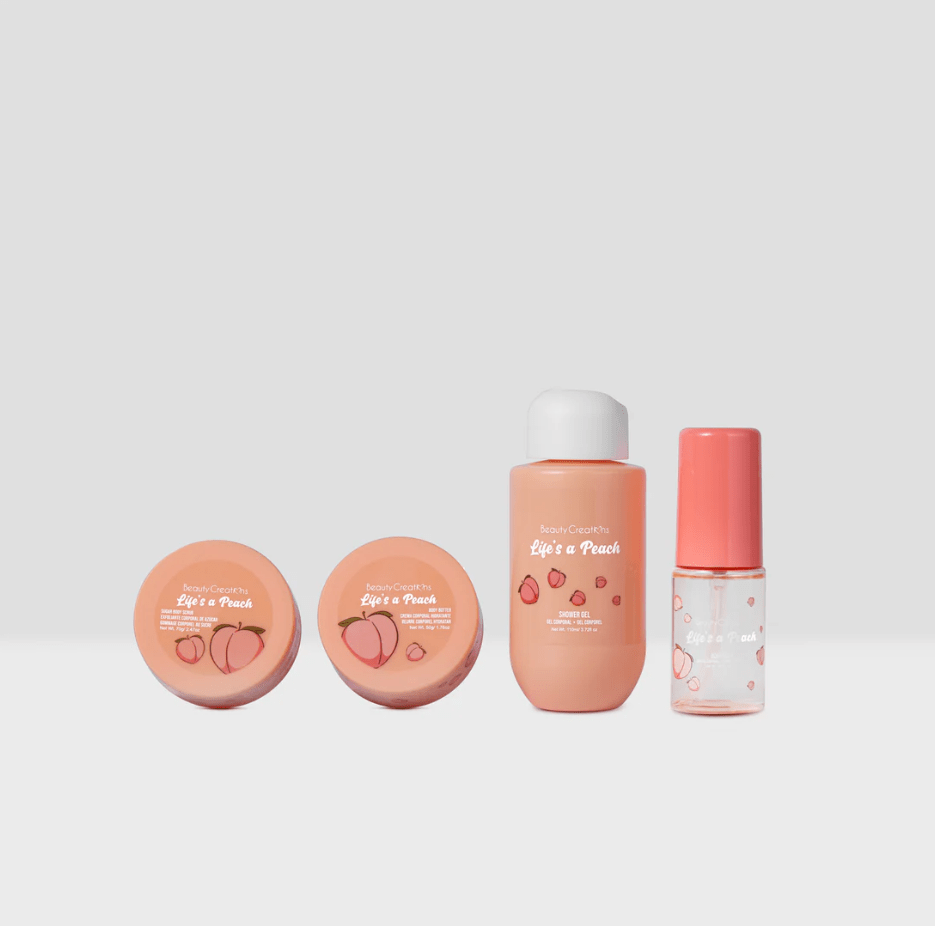 Glamour Us_Beauty Creations_Skincare_Life is a Peach - Sweet Dose Mini Body Care Kit__SD-TB2 The best affordable Latina and Mexican makeup, beauty and cosmetics supply store in Chula Vista, San Diego