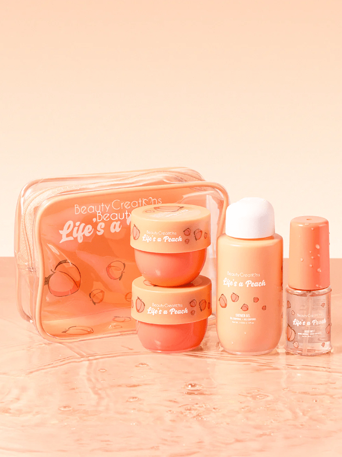 Glamour Us_Beauty Creations_Skincare_Life is a Peach - Sweet Dose Mini Body Care Kit__SD-TB2 The best affordable Latina and Mexican makeup, beauty and cosmetics supply store in Chula Vista, San Diego