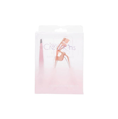 Beauty Creations Light Pink Rose Gold Eyelash Curler and Tweezer