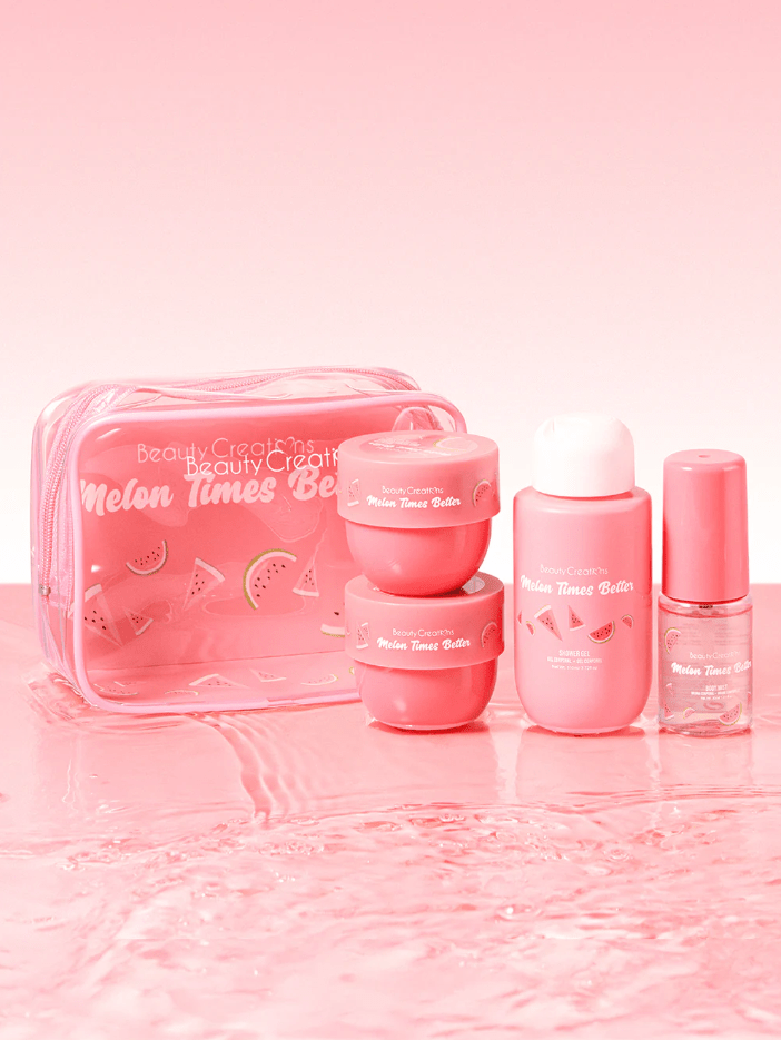 Glamour Us_Beauty Creations_Skincare_Melon Times Better - Sweet Dose Mini Body Care Kit__SD-TB4 The best affordable Latina and Mexican makeup, beauty and cosmetics supply store in Chula Vista, San Diego