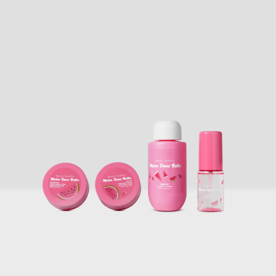 Glamour Us_Beauty Creations_Skincare_Melon Times Better - Sweet Dose Mini Body Care Kit__SD-TB4 The best affordable Latina and Mexican makeup, beauty and cosmetics supply store in Chula Vista, San Diego