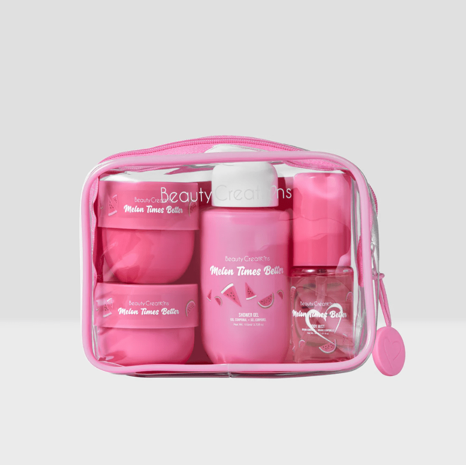Glamour Us_Beauty Creations_Skincare_Melon Times Better - Sweet Dose Mini Body Care Kit__SD-TB4 The best affordable Latina and Mexican makeup, beauty and cosmetics supply store in Chula Vista, San Diego