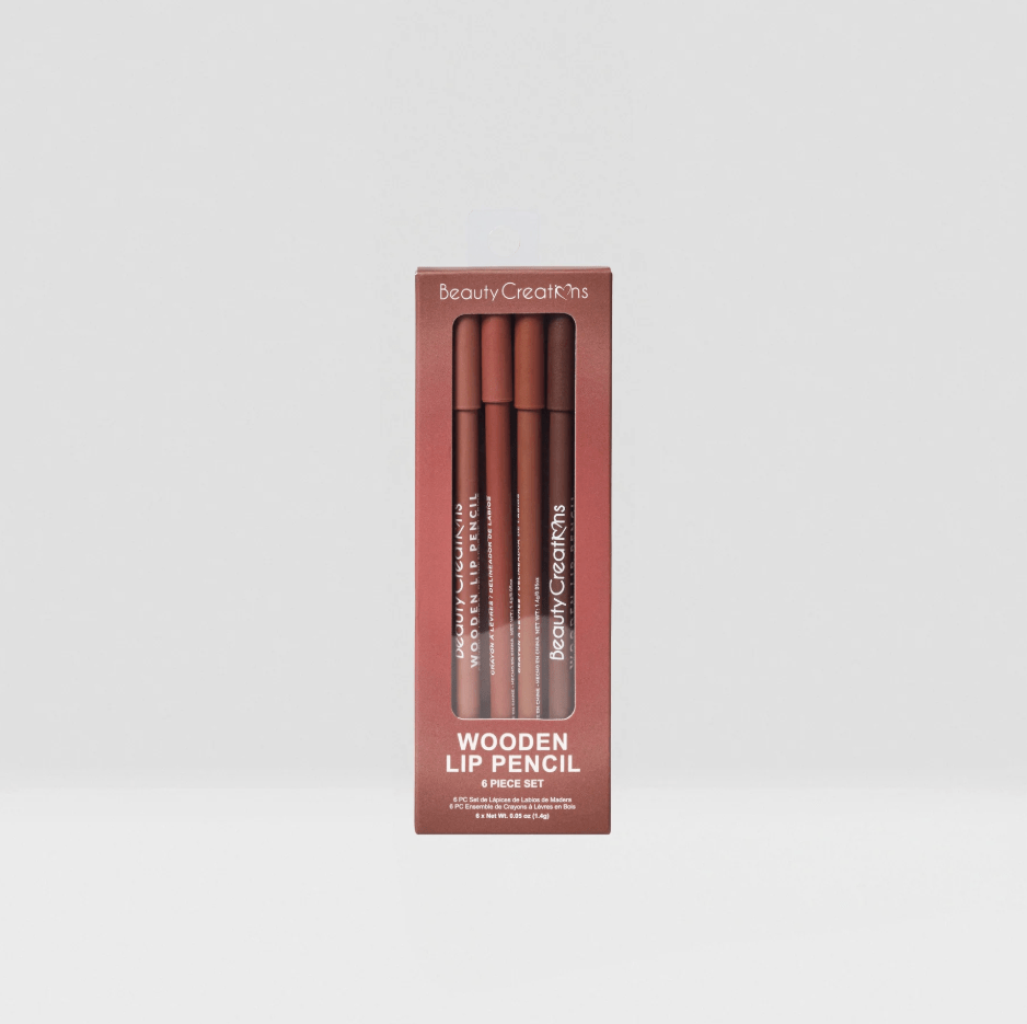 Glamour Us_Beauty Creations_Makeup_Nude - Wooden Lip Pencil 6 Pc Set__WLPN-SET The best affordable Latina and Mexican makeup, beauty and cosmetics supply store in Chula Vista, San Diego