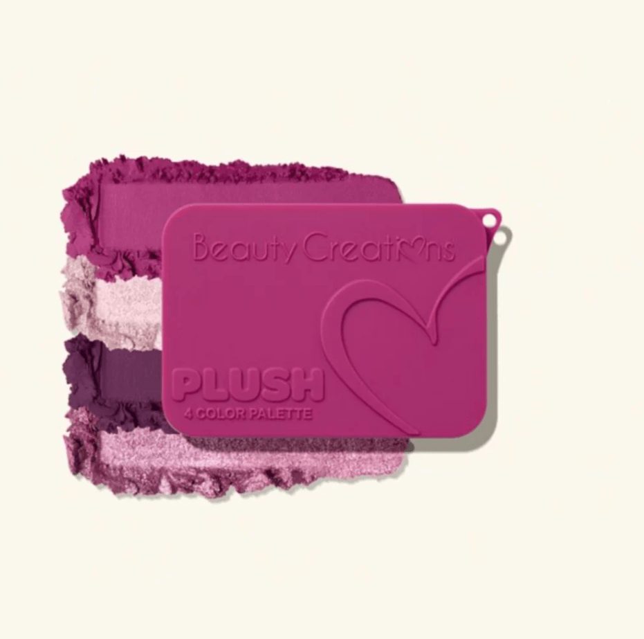Glamour Us_Beauty Creations_Makeup_Plush 4 Bouncy Color Eyeshadow Palette_Berry Drama_PLP3 The best affordable Latina and Mexican makeup, beauty and cosmetics supply store in Chula Vista, San Diego