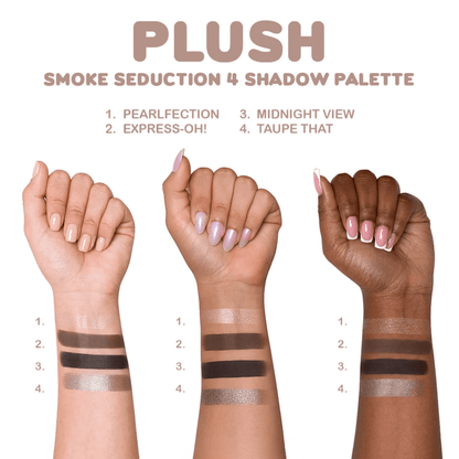 Glamour Us_Beauty Creations_Makeup_Plush 4 Bouncy Color Eyeshadow Palette_Rose All Day_PLP1 The best affordable Latina and Mexican makeup, beauty and cosmetics supply store in Chula Vista, San Diego
