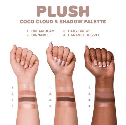 Glamour Us_Beauty Creations_Makeup_Plush 4 Bouncy Color Eyeshadow Palette_Rose All Day_PLP1 The best affordable Latina and Mexican makeup, beauty and cosmetics supply store in Chula Vista, San Diego