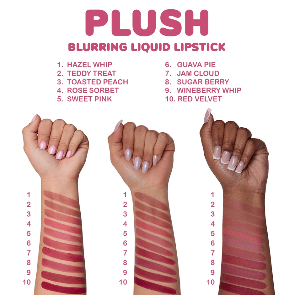 Glamour Us_Beauty Creations_Makeup_Plush Blurring Liquid Lipstick_Hazel Whip_PLBLP1 The best affordable Latina and Mexican makeup, beauty and cosmetics supply store in Chula Vista, San Diego
