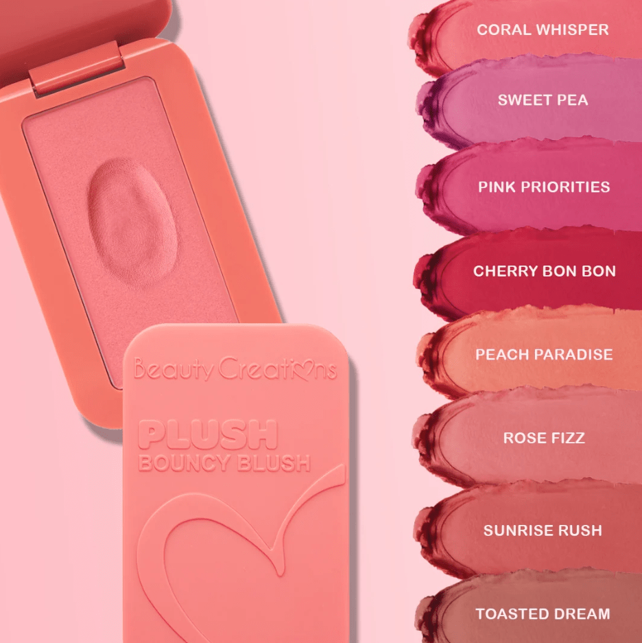 Glamour Us_Beauty Creations_Makeup_Plush Bouncy Blush_Pink Priorities_PLBB1 The best affordable Latina and Mexican makeup, beauty and cosmetics supply store in Chula Vista, San Diego