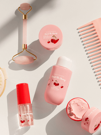 Glamour Us_Beauty Creations_Skincare_Sweet as Cherry - Sweet Dose Mini Body Care Kit__SD-TB3 The best affordable Latina and Mexican makeup, beauty and cosmetics supply store in Chula Vista, San Diego
