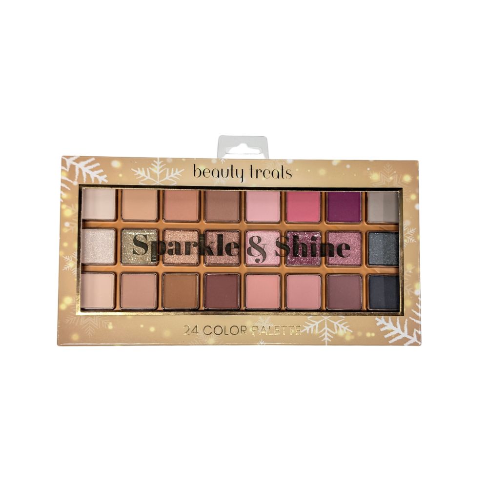 Glamour Us_Beauty Treats_Makeup_Sparkle &amp; Shine - 24 Color Palette__702-D4 The best affordable Latina and Mexican makeup, beauty and cosmetics supply store in Chula Vista, San Diego