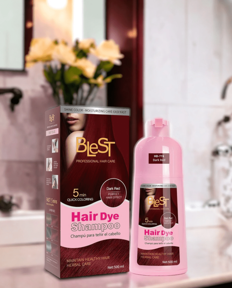 Glamour Us_BLEST_Hair_Dark Red Hair Dye Shampoo__HD - 774