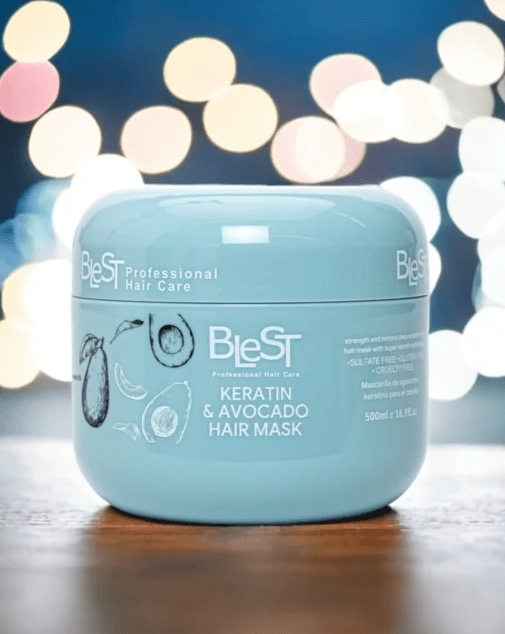 Glamour Us_BLEST_Hair_Keratin &amp; Avocado Hair Mask__BH702 The best affordable Latina and Mexican makeup, beauty and cosmetics supply store in Chula Vista, San Diego