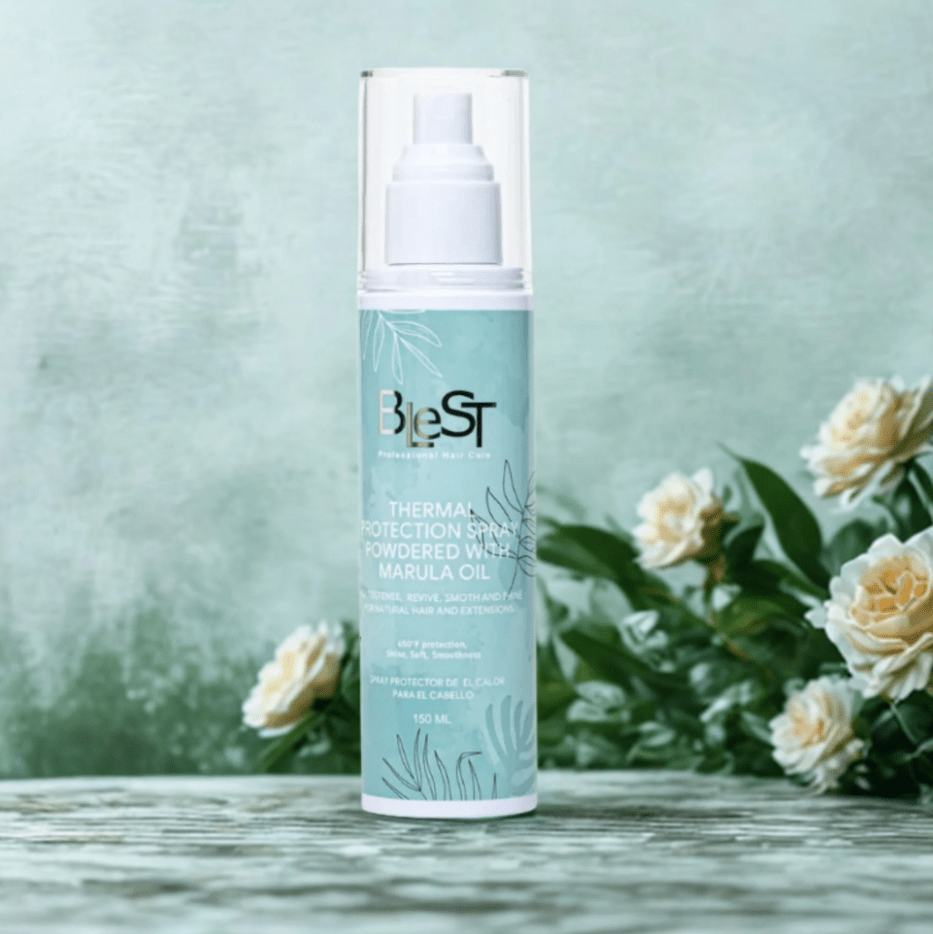 Glamour Us_BLEST_Hair_Thermal Protection Spray Powdered with Marula Oil__BH708 The best affordable Latina and Mexican makeup, beauty and cosmetics supply store in Chula Vista, San Diego