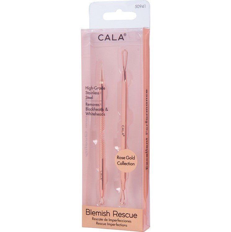 Glamour Us_CALA_Tools &amp; Brushes_Dual End Acne Blemish Rescue Extractor Kit in Rose Gold__50941 The best affordable Latina and Mexican makeup, beauty and cosmetics supply store in Chula Vista, San Diego