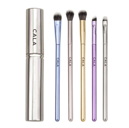 Glamour Us_CALA_Tools &amp; Brushes_Eye Need It Makeup Brush Kit in Mixed Metals__76662 The best affordable Latina and Mexican makeup, beauty and cosmetics supply store in Chula Vista, San Diego