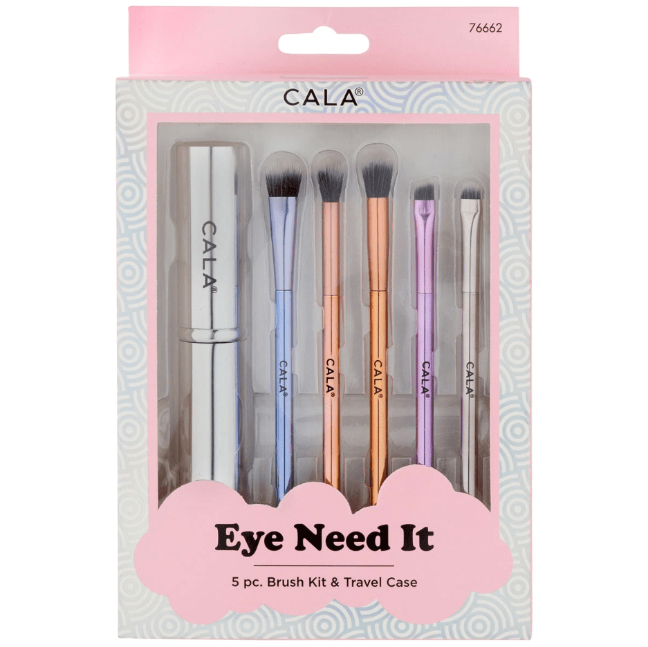 Glamour Us_CALA_Tools &amp; Brushes_Eye Need It Makeup Brush Kit in Mixed Metals__76662 The best affordable Latina and Mexican makeup, beauty and cosmetics supply store in Chula Vista, San Diego