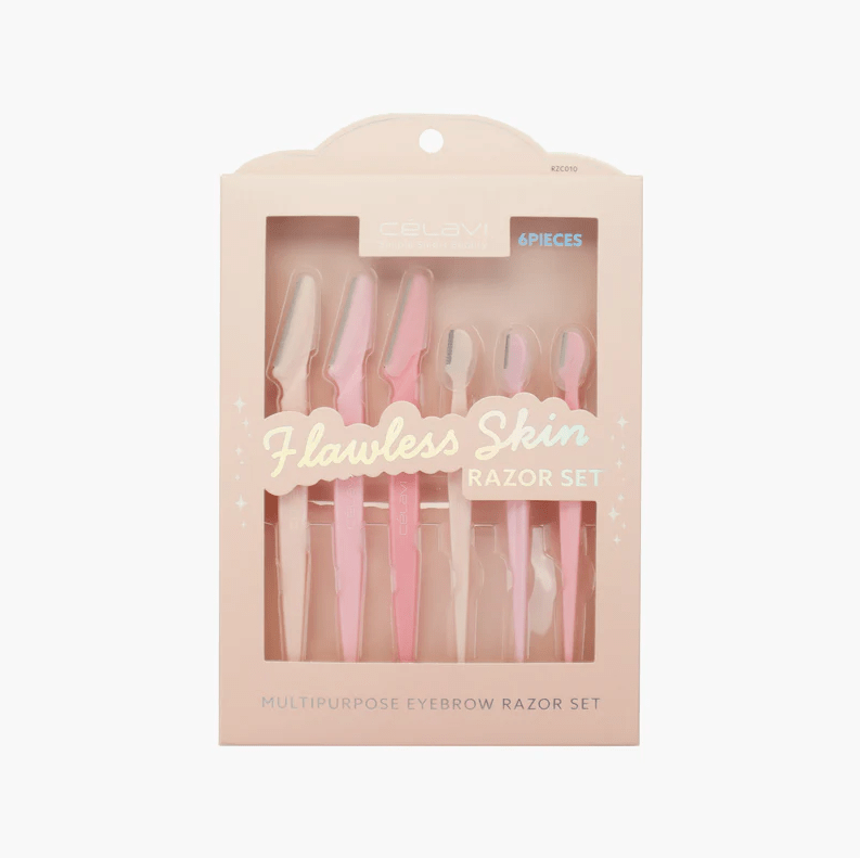 Glamour Us_Celavi_Tools &amp; Brushes_Flawless Skin Razor Set - 6 Pieces__RZC010 The best affordable Latina and Mexican makeup, beauty and cosmetics supply store in Chula Vista, San Diego