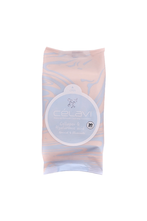 Glamour Us_Celavi_Skincare_Make - up Remover Cleansing Towelettes_Collagen &amp; Hyaluronic Acid_MT024