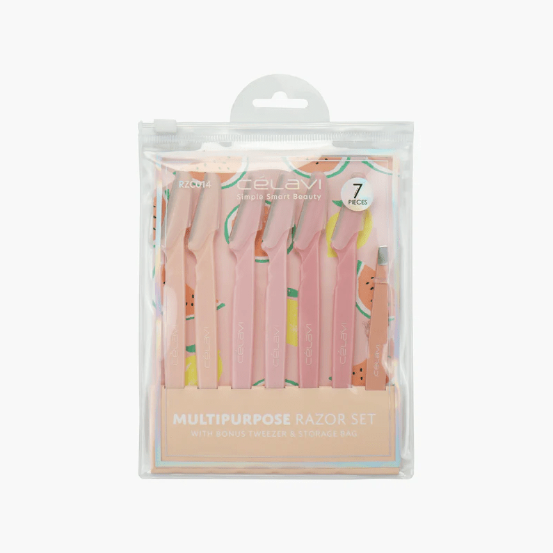 Glamour Us_Celavi_Tools &amp; Brushes_Razor Set With Tweezer__RZC014 The best affordable Latina and Mexican makeup, beauty and cosmetics supply store in Chula Vista, San Diego