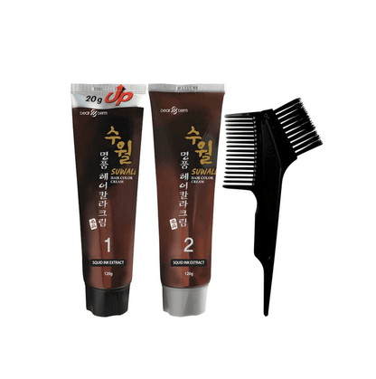 Glamour Us_Dearderm_Hair_Suwall Hair Color Cream_Natural Brown_5S The best affordable Latina and Mexican makeup, beauty and cosmetics supply store in Chula Vista, San Diego