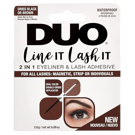 Glamour Us_DUO_Lashes_Black/ Brown Line It Lash It Eyeliner &amp; Lash Adhesive__