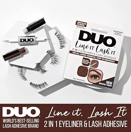 Glamour Us_DUO_Lashes_Black/ Brown Line It Lash It Eyeliner &amp; Lash Adhesive__