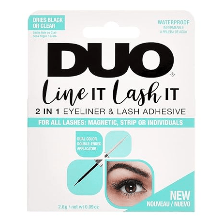 Glamour Us_DUO_Lashes_Black/ Clear Duo Line It Lash It Adhesive Eyeliner__