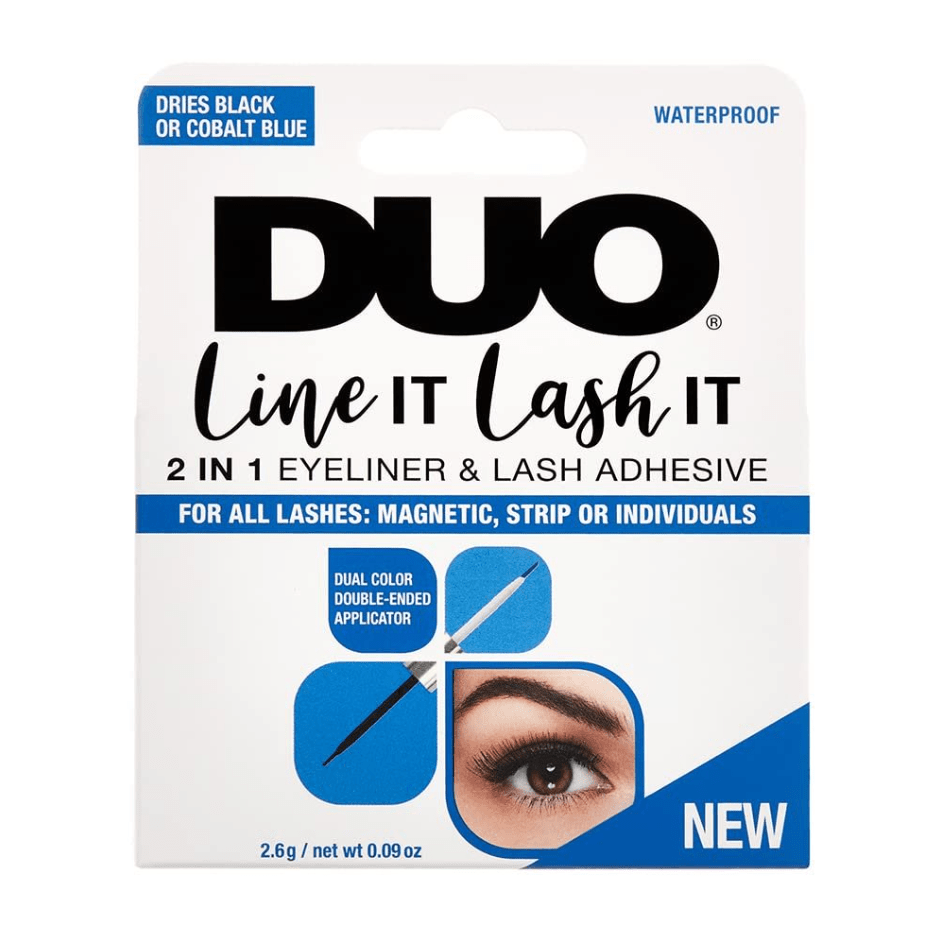 Glamour Us_DUO_Lashes_Black/ Cobalt Blue Line It Lash It Eyeliner &amp; Lash Adhesive__