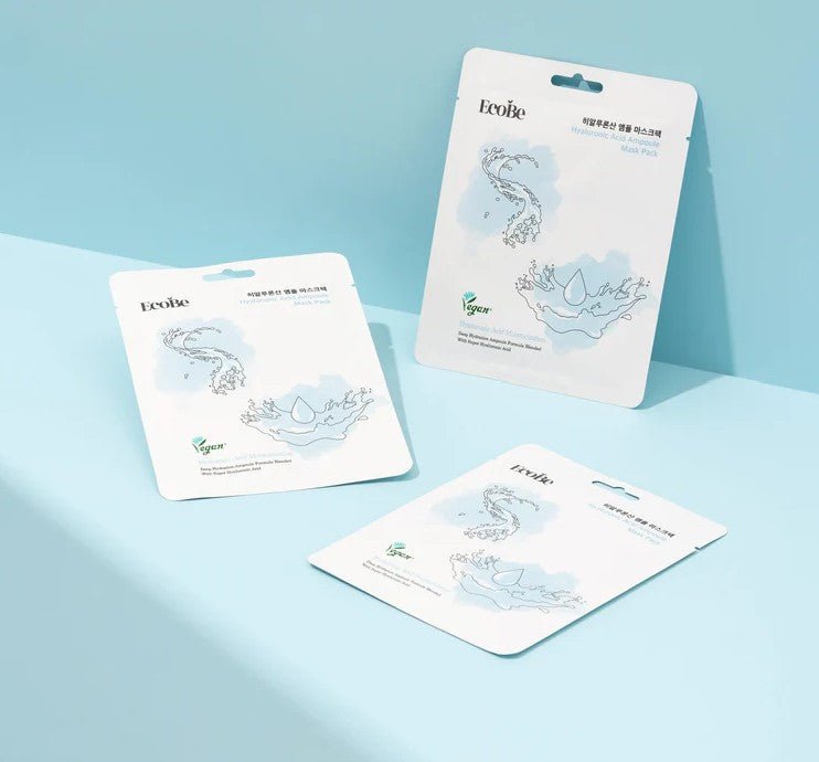 Glamour Us_EcoBe_Skincare_Hyaluronic Acid Moisturizing Ampoule Facial Sheet Mask__ECOBFFM-HA The best affordable Latina and Mexican makeup, beauty and cosmetics supply store in Chula Vista, San Diego