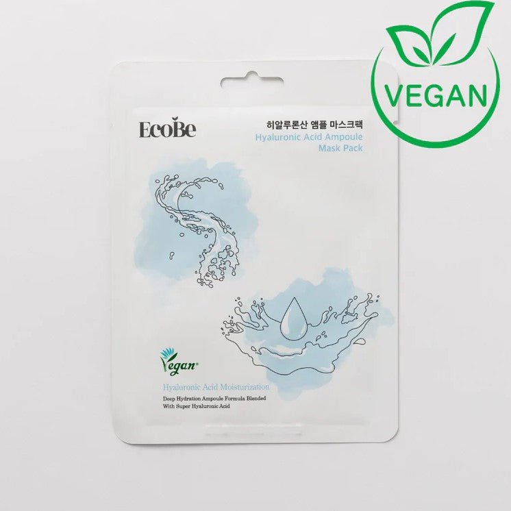 Glamour Us_EcoBe_Skincare_Hyaluronic Acid Moisturizing Ampoule Facial Sheet Mask__ECOBFFM-HA The best affordable Latina and Mexican makeup, beauty and cosmetics supply store in Chula Vista, San Diego