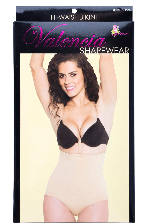 Glamour Us_Fullness_Panties_Valencia Hi - Waist Bikini Shapewear_beige S/M_8056-SMBG The best affordable Latina and Mexican makeup, beauty and cosmetics supply store in Chula Vista, San Diego