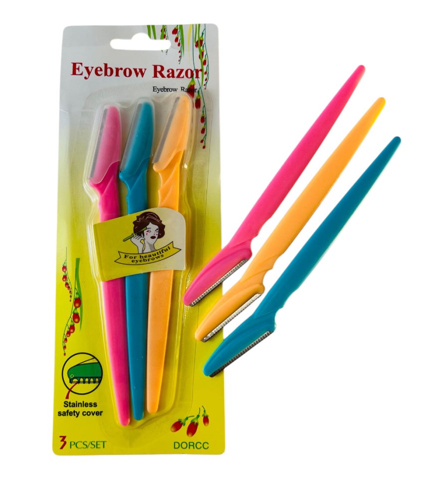 Glamour Us_Glamour Us_Tools &amp; Brushes_Eyebrow Razor Set Pack_3 Piece set_LI - 0001B3 The best affordable Latina and Mexican makeup, beauty and cosmetics supply store in Chula Vista, San Diego