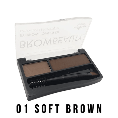 Glamour Us_Italia Deluxe_Makeup_BrowBeauty Eyebrow Powder Kit_Soft Brown_2310-01 The best affordable Latina and Mexican makeup, beauty and cosmetics supply store in Chula Vista, San Diego