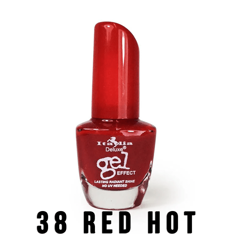 Glamour Us_Italia Deluxe_Nails_Gel Effect Nail Polish_Hot Red_38 The best affordable Latina and Mexican makeup, beauty and cosmetics supply store in Chula Vista, San Diego