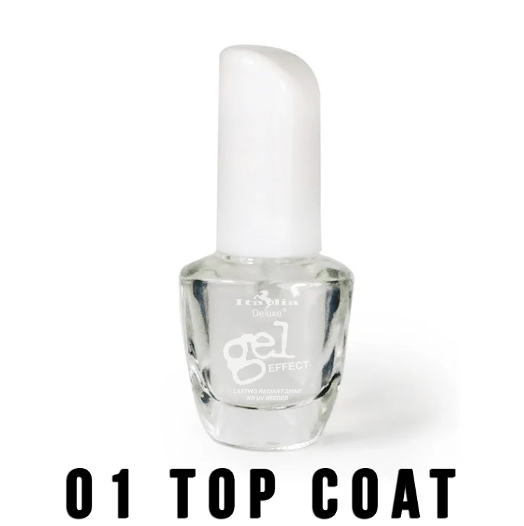 Glamour Us_Italia Deluxe_Nails_Gel Effect Nail Polish_Top Coat/ Clear Gel_01