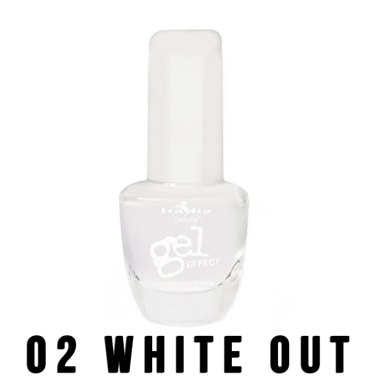 Glamour Us_Italia Deluxe_Nails_Gel Effect Nail Polish_White Out_02 The best affordable Latina and Mexican makeup, beauty and cosmetics supply store in Chula Vista, San Diego