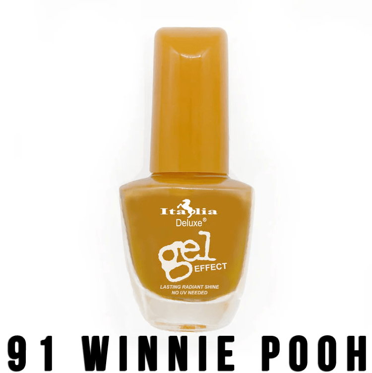 Glamour Us_Italia Deluxe_Nails_Gel Effect Nail Polish_Winnie Pooh_91 Latina makeup, beauty and skincare supply store Mexican makeup products